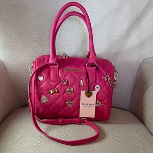 Juicy Couture Juicy Girl Only Satchel/Crossbody Pink Free Love NWT